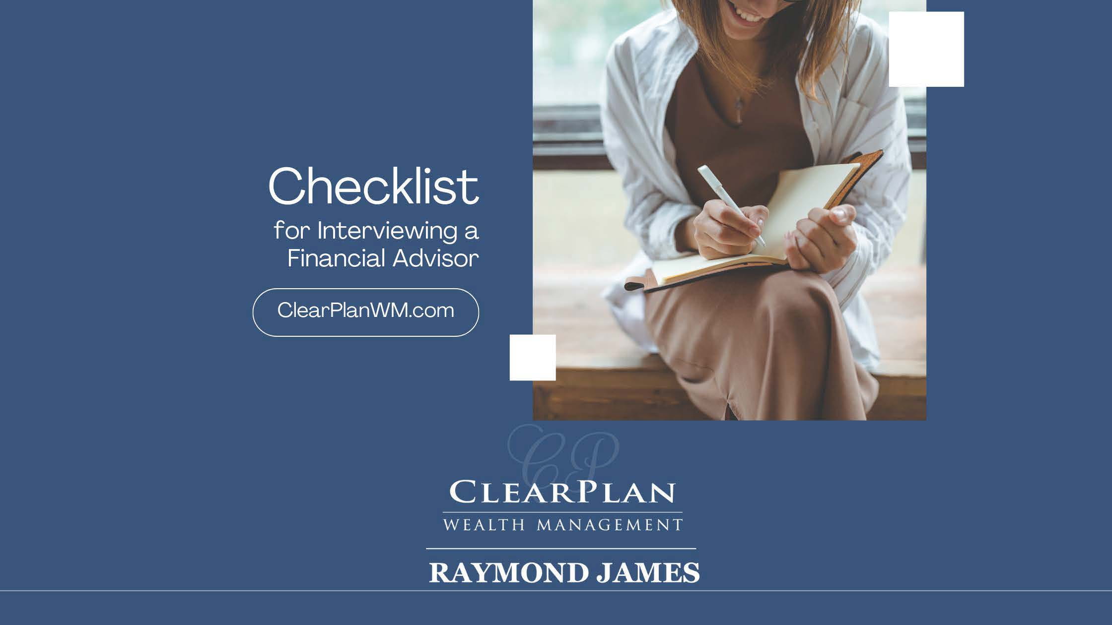 Checklist for Interviewing a Financial Advisor